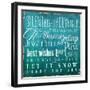 Holiday Type I-Elizabeth Medley-Framed Art Print