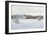 Holiday Winter Barn-James Wiens-Framed Art Print