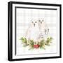 Holiday Woodland Garland on Plaid IV-Lanie Loreth-Framed Art Print