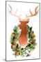 Holiday Wreath With Deer-Lanie Loreth-Mounted Art Print