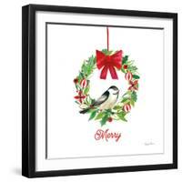 Holiday Wreath-Farida Zaman-Framed Art Print