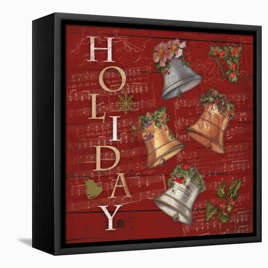 Holiday-Jace Grey-Framed Stretched Canvas