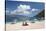 Holidaymakers on Antisamos Beach, Sami, Kefalonia (Kefallonia) (Cephalonia)-Ruth Tomlinson-Stretched Canvas