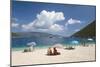 Holidaymakers on Antisamos Beach, Sami, Kefalonia (Kefallonia) (Cephalonia)-Ruth Tomlinson-Mounted Photographic Print