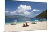 Holidaymakers on Antisamos Beach, Sami, Kefalonia (Kefallonia) (Cephalonia)-Ruth Tomlinson-Mounted Photographic Print