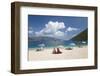 Holidaymakers on Antisamos Beach, Sami, Kefalonia (Kefallonia) (Cephalonia)-Ruth Tomlinson-Framed Photographic Print