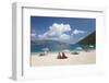 Holidaymakers on Antisamos Beach, Sami, Kefalonia (Kefallonia) (Cephalonia)-Ruth Tomlinson-Framed Photographic Print