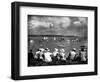 Holidaymakers Watching the Brixham Regatta, 1936-null-Framed Art Print