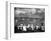 Holidaymakers Watching the Brixham Regatta, 1936-null-Framed Art Print