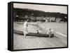 Holidays at the Lavandou, French Riviera-null-Framed Stretched Canvas