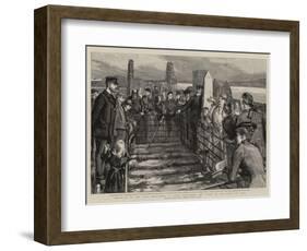 Holidays in the West Highlands, a Guide Describing the Tombs of the Kings on Iona-Sydney Prior Hall-Framed Giclee Print