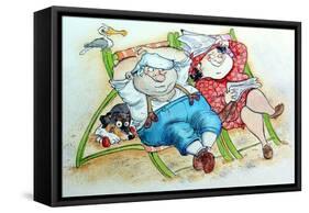 Holidays on the Beach-Maylee Christie-Framed Stretched Canvas