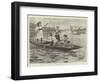 Holidays on the Norfolk Broads, Picking for Eels on the River Bure-null-Framed Giclee Print