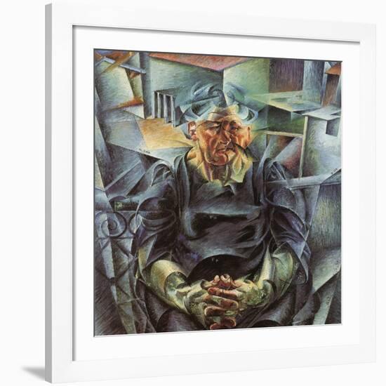 Holizonatal Volumes-Umberto Boccioni-Framed Giclee Print