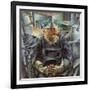 Holizonatal Volumes-Umberto Boccioni-Framed Giclee Print