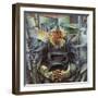 Holizonatal Volumes-Umberto Boccioni-Framed Giclee Print