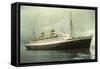 Holland America Line, Hal, S.S. Nieuw Amsterdam-null-Framed Stretched Canvas
