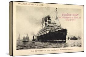 Holland America Line, Hal, T.S.S Rotterdam, Steamer-null-Stretched Canvas