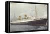 Holland America Line Liner Ss Nieuw Amsterdam-null-Framed Stretched Canvas