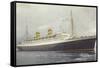 Holland America Line Liner Ss Nieuw Amsterdam-null-Framed Stretched Canvas