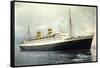 Holland America Line, Nieuw Amsterdam-null-Framed Stretched Canvas
