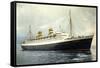 Holland America Line, Nieuw Amsterdam-null-Framed Stretched Canvas