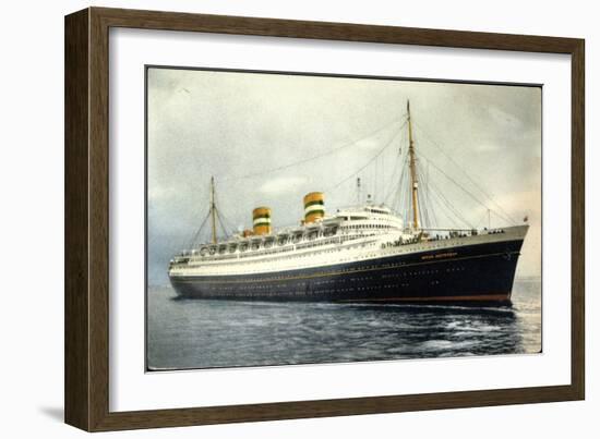 Holland America Line, Nieuw Amsterdam-null-Framed Giclee Print