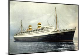 Holland America Line, Nieuw Amsterdam-null-Mounted Giclee Print