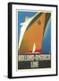 Holland America Line, Ship-null-Framed Art Print