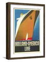 Holland America Line, Ship-null-Framed Art Print