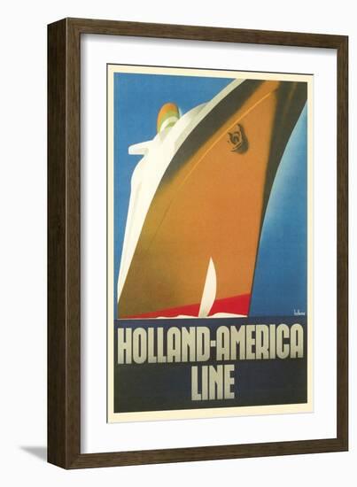 Holland America Line, Ship-null-Framed Art Print