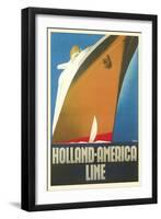 Holland America Line, Ship-null-Framed Art Print