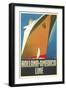 Holland America Line, Ship-null-Framed Art Print