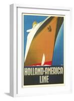 Holland America Line, Ship-null-Framed Art Print