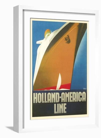 Holland America Line, Ship-null-Framed Art Print