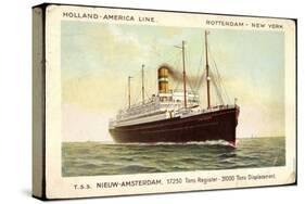 Holland America Line, T.S.S Nieuw Amsterdam, Steamer-null-Stretched Canvas