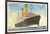 Holland-America Ocean Liner SS Veendam-null-Framed Art Print