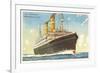 Holland-America Ocean Liner SS Veendam-null-Framed Premium Giclee Print