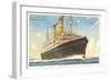 Holland-America Ocean Liner SS Veendam-null-Framed Art Print