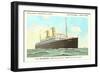 Holland-America Ocean Liner TSS Volendam-null-Framed Art Print