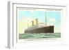 Holland-America Ocean Liner TSS Volendam-null-Framed Art Print