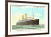 Holland-America Ocean Liner TSS Volendam-null-Framed Art Print