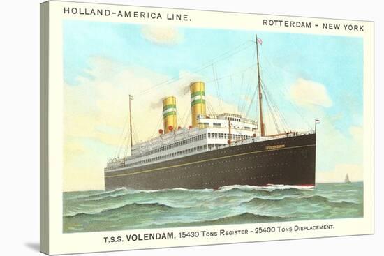 Holland-America Ocean Liner TSS Volendam-null-Stretched Canvas