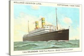Holland-America Ocean Liner TSS Volendam-null-Stretched Canvas