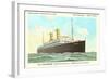 Holland-America Ocean Liner TSS Volendam-null-Framed Art Print