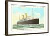 Holland-America Ocean Liner TSS Volendam-null-Framed Art Print