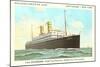 Holland-America Ocean Liner TSS Volendam-null-Mounted Art Print