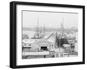 Holland America Piers, Hoboken, N.Y. I.E. N.J.-null-Framed Photo