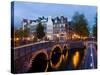 Holland, Amsterdam, Keizersgracht and Leidesegracht Canals-Gavin Hellier-Stretched Canvas