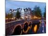 Holland, Amsterdam, Keizersgracht and Leidesegracht Canals-Gavin Hellier-Mounted Photographic Print
